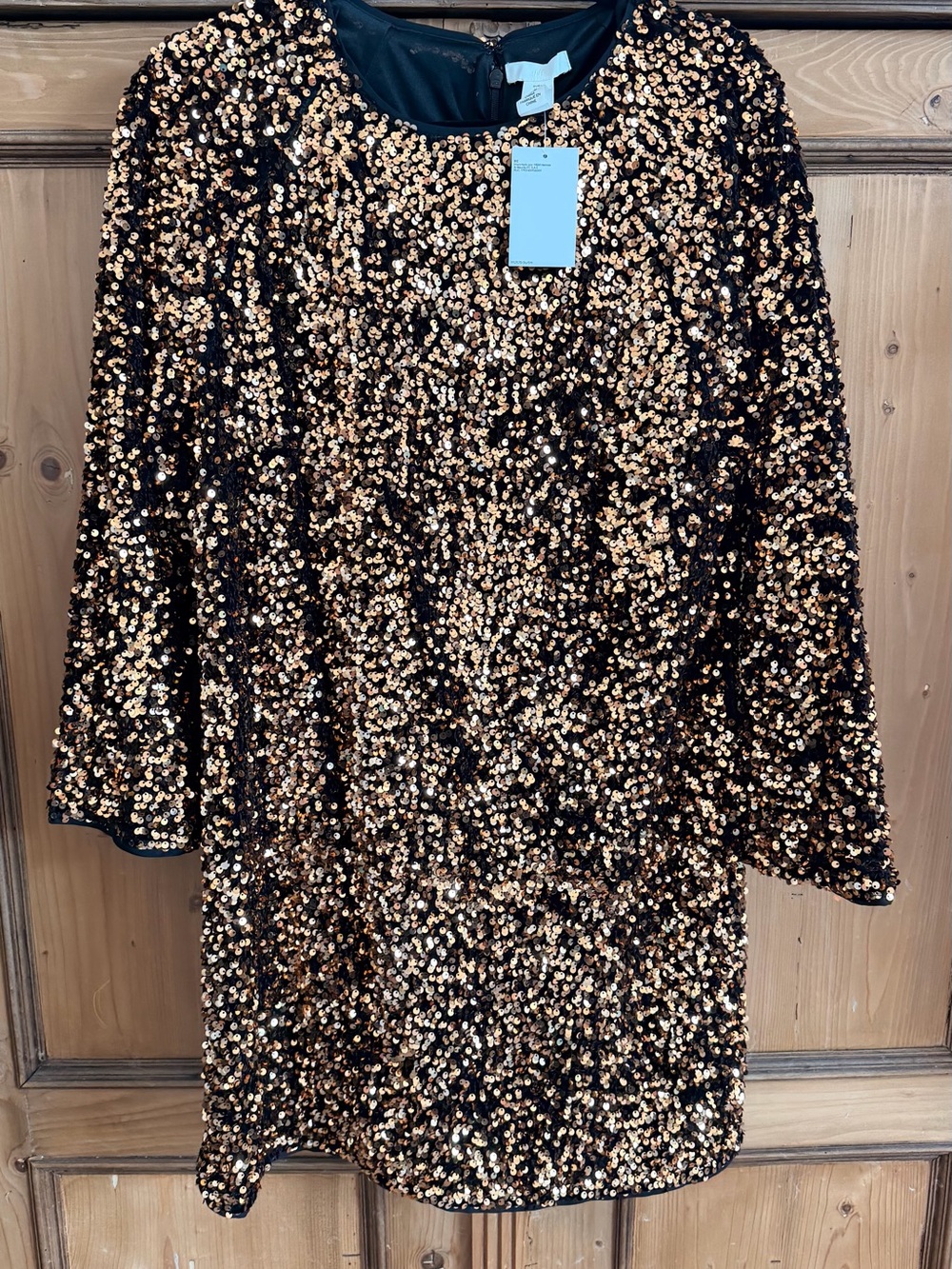 H&M Gold Sequin Mini Dress